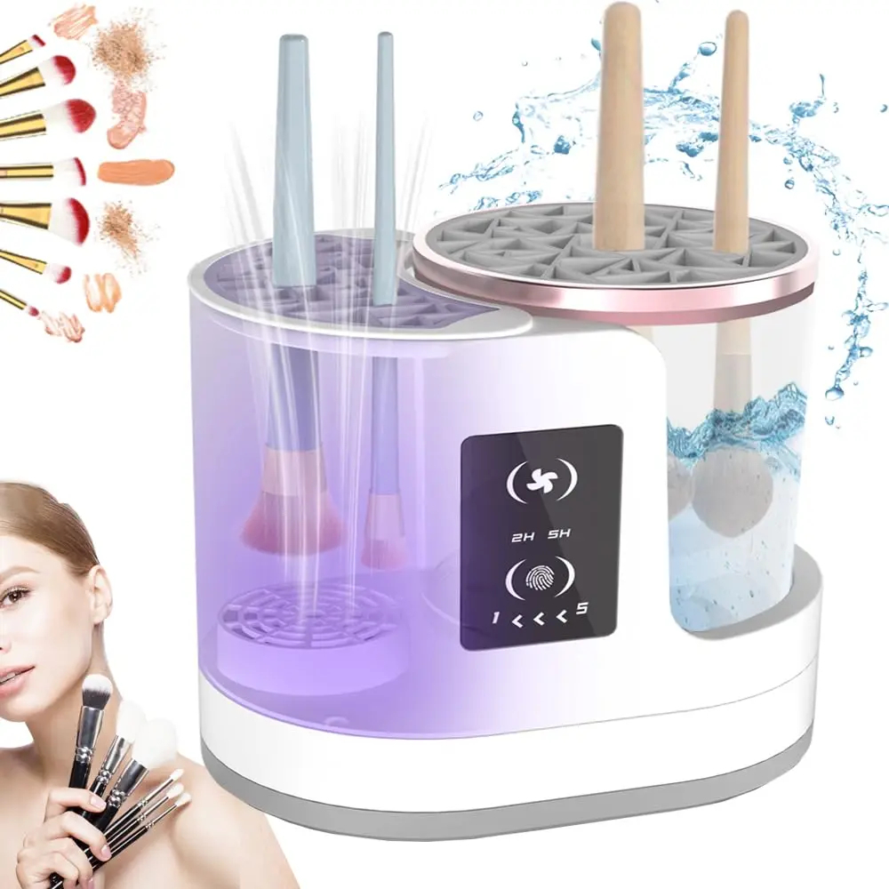 Lava e Asciuga Pennelli Trucco Automatico 3 in 1