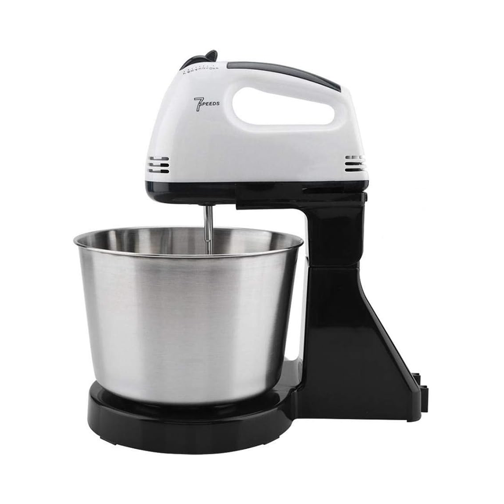 Sbattitore Elettrico da Cucina 7 Velocità con Fruste e Ganci