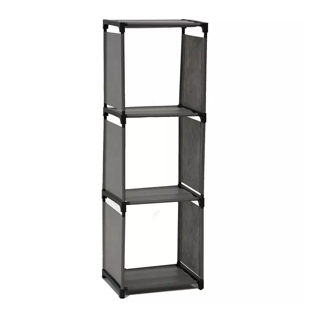 Scaffale Organizer 3 Ripiani Porta Scarpe e Indumenti
