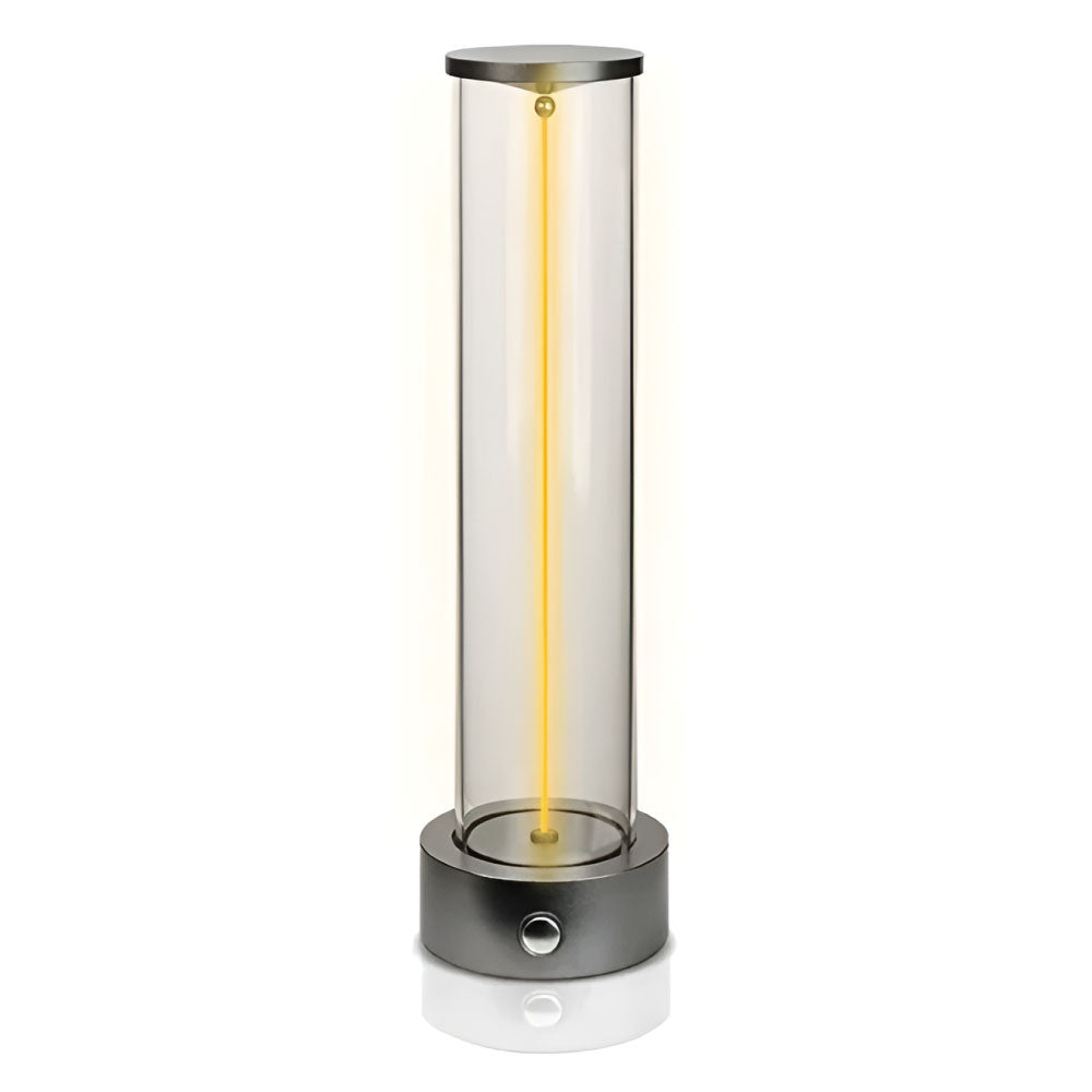 Lampada da Tavolo LED Ricaricabile Design Elegante in Alluminio con Controllo Touch e Batteria Integrata