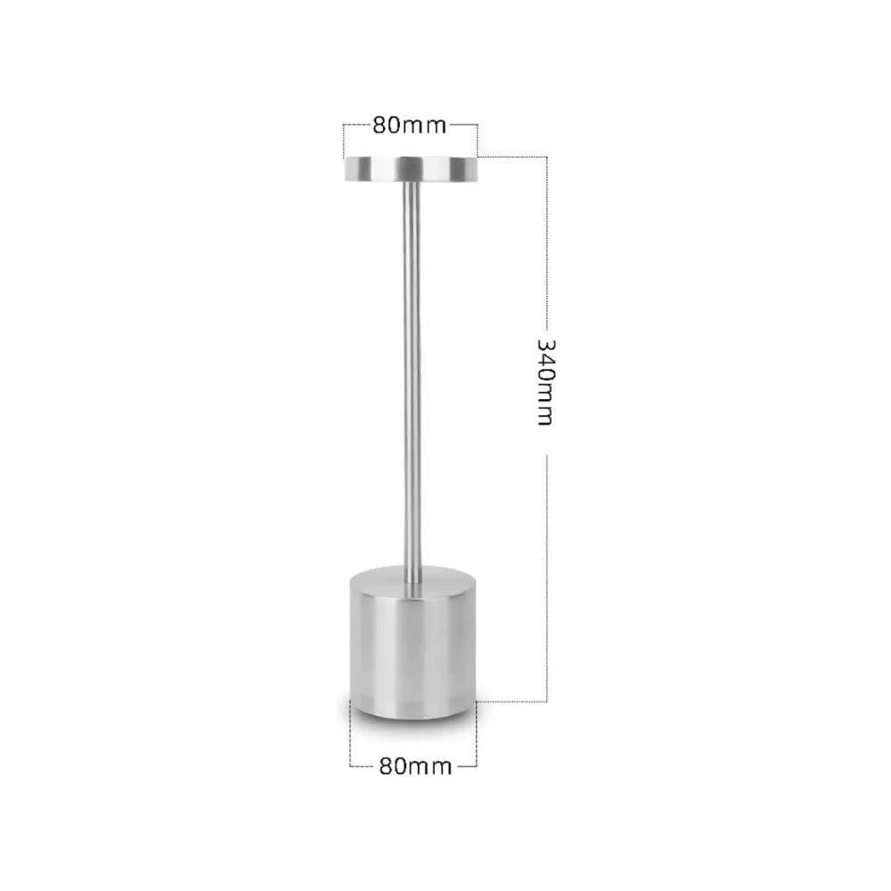Lampada LED Senza Fili da Tavolo in Metallo