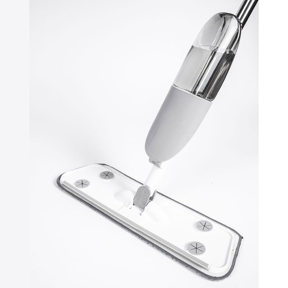 Scopa Lavapavimenti con Spray Integrato e Panno Microfibra
