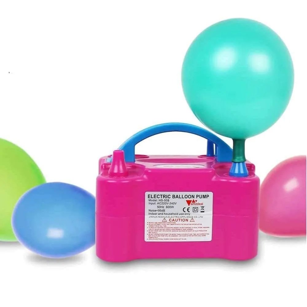 Macchina Elettrica Gonfia Palloncini Doppia Uscita 600W