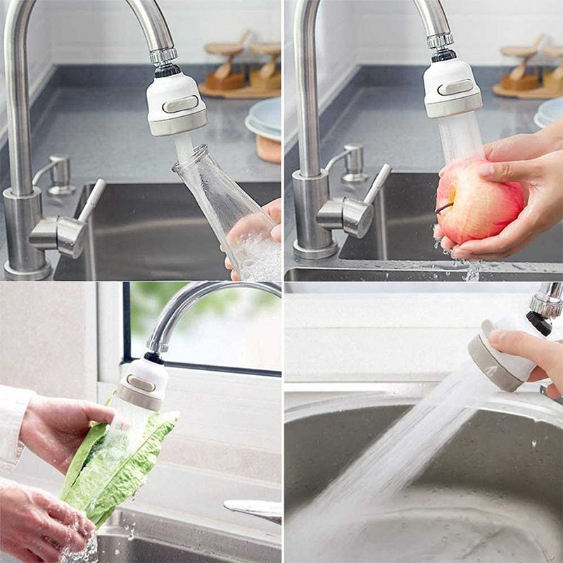 Rubinetto Cucina 3 Modalità con Aeratore Rotante 360° Risparmio Idrico