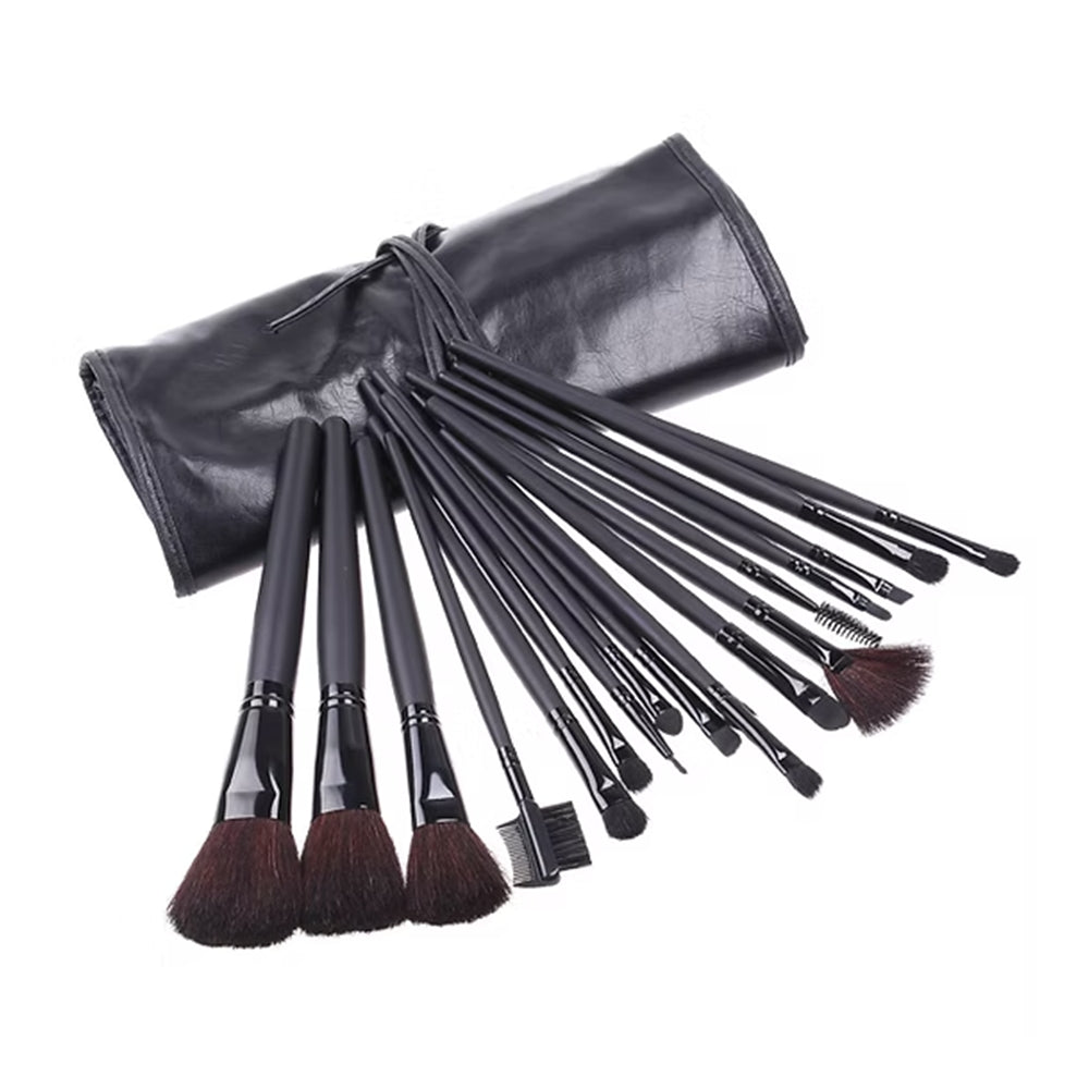 Pennelli Trucco 18 Pezzi con Custodia