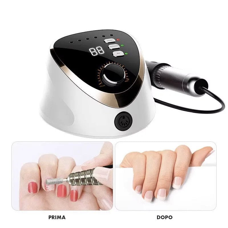 Levigatrice Elettrica per Unghie Professionale Manicure e Pedicure