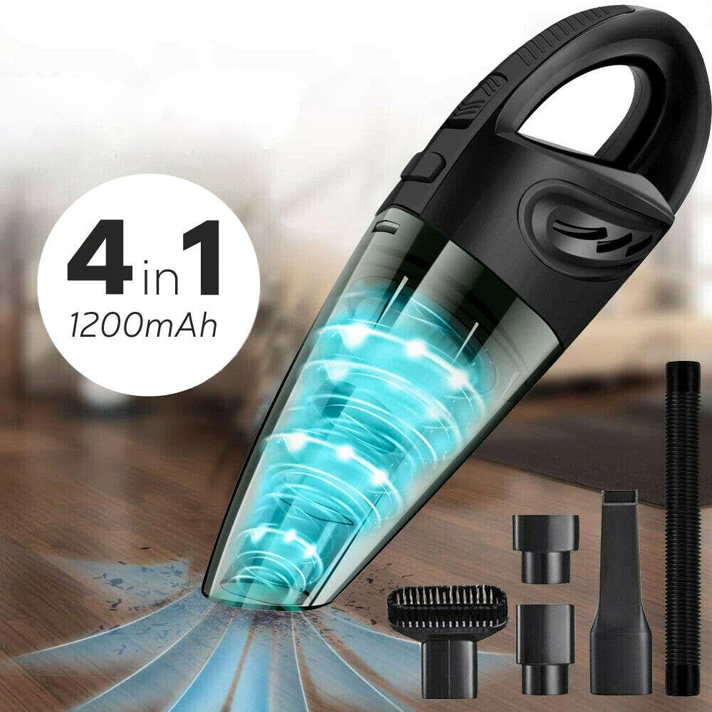 Aspirabriciole Portatile Senza Fili 1200W con Batteria Ricaricabile