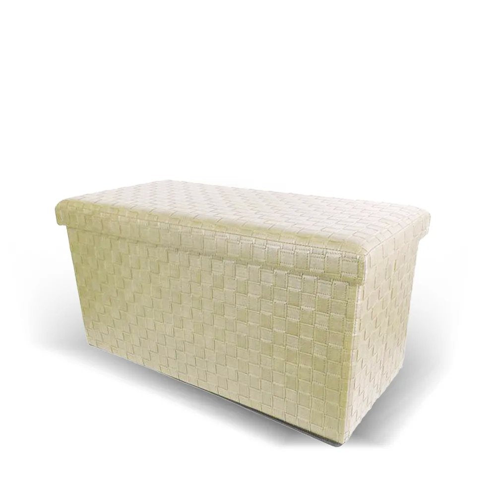 Pouf Moderno Panca Ottomana con Contenitore in Ecopelle