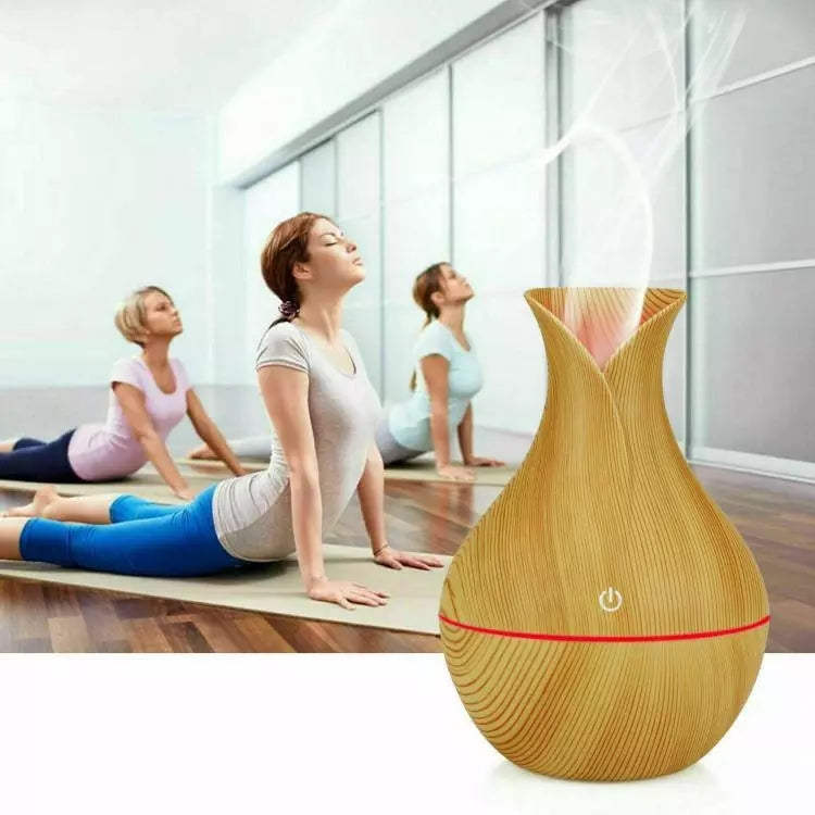Diffusore Aromi Ultrasuoni Effetto Legno con LED