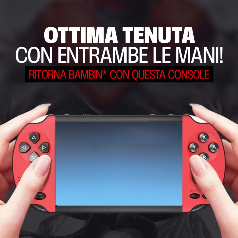 Console Portatile Retro HD con Giochi Integrati e Memoria Espandibile
