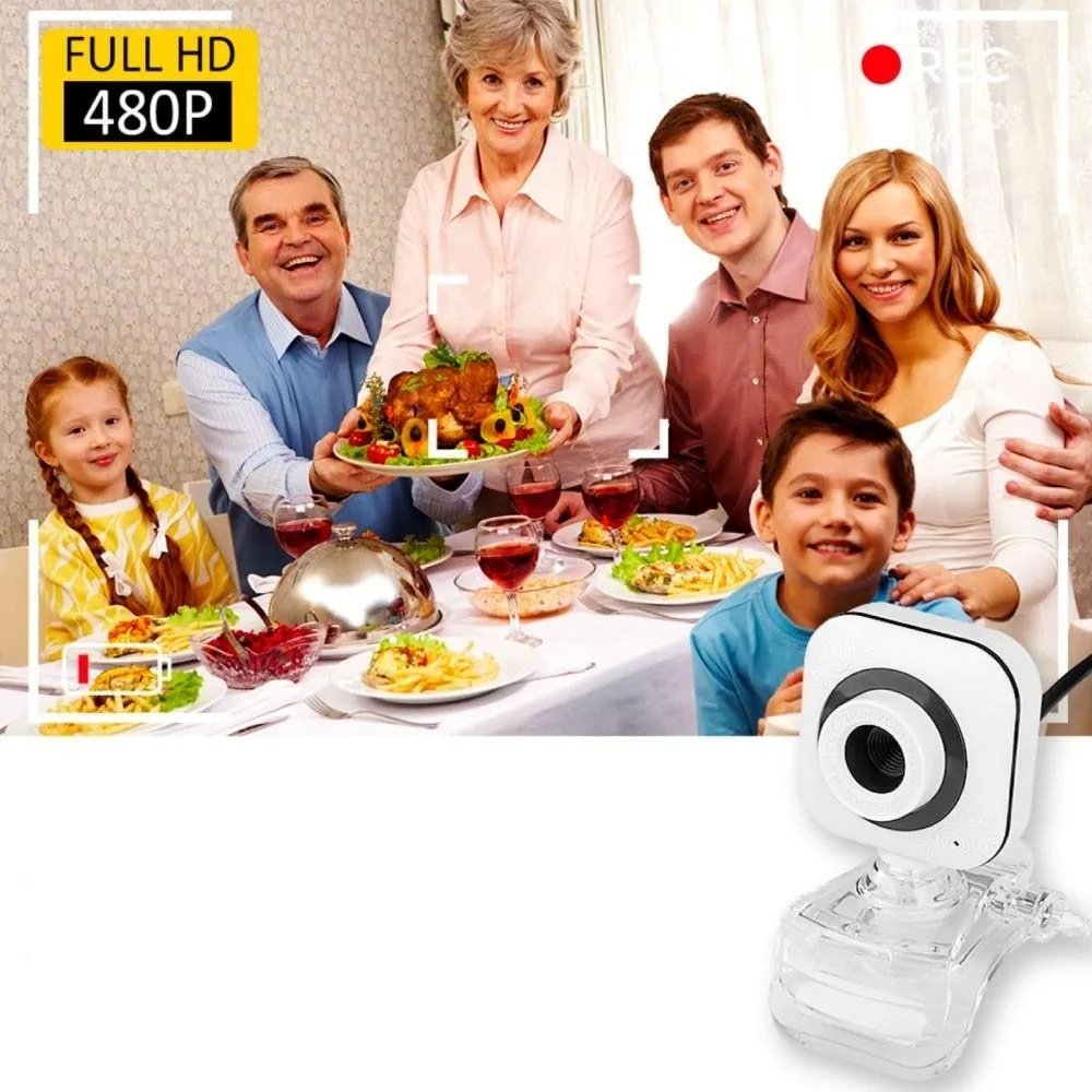 Webcam PC HD 480p con Microfono