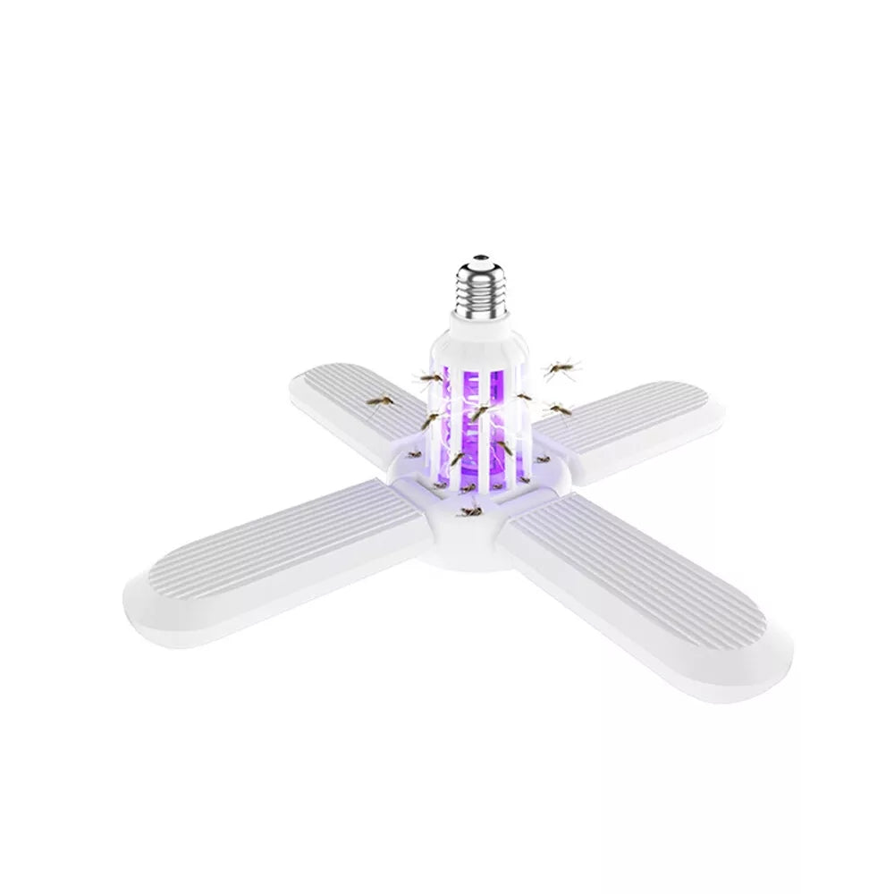 Lampadina Pieghevole UV Antizanzare con Attacco E27