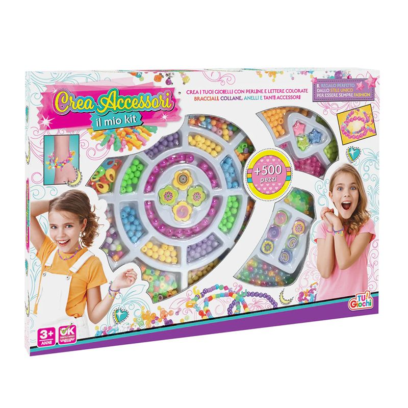 Kit Creativo Gioielli Bambini e Adulti – Oltre 500 Pezzi Fai-da-Te