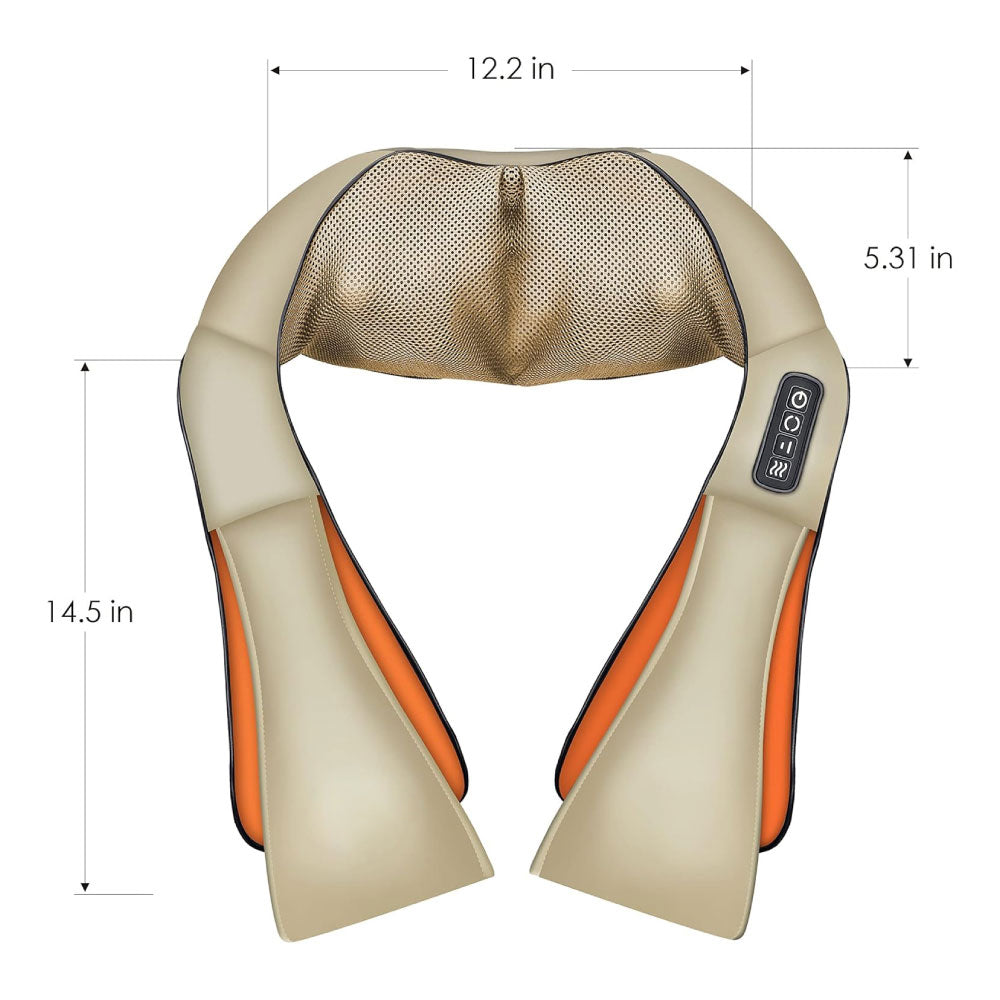 Massaggiatore Cervicale Elettrico con Tecnologia 3D, Sollievo Profondo per Collo e Spalle