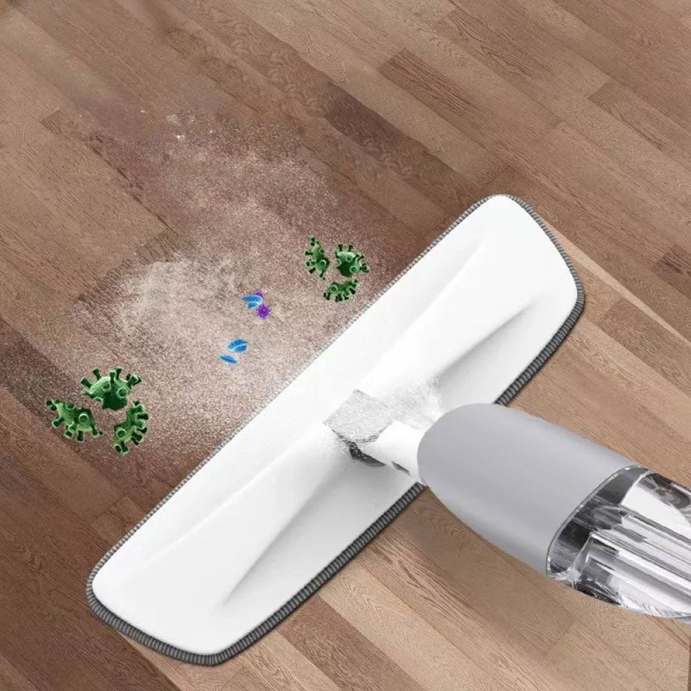 Scopa Lavapavimenti con Spray Integrato e Panno Microfibra