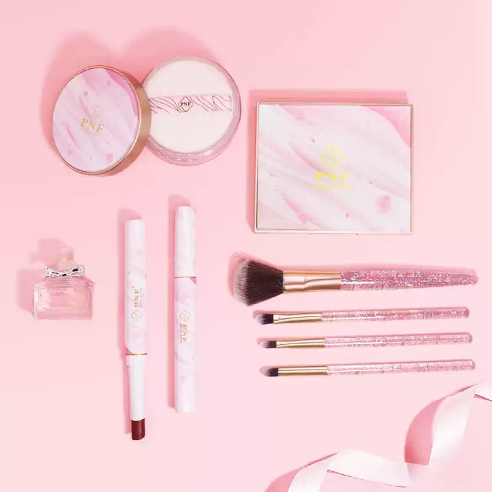 Box Bellezza Make-Up Kit Completo con 13 Accessori e Specchio Interno