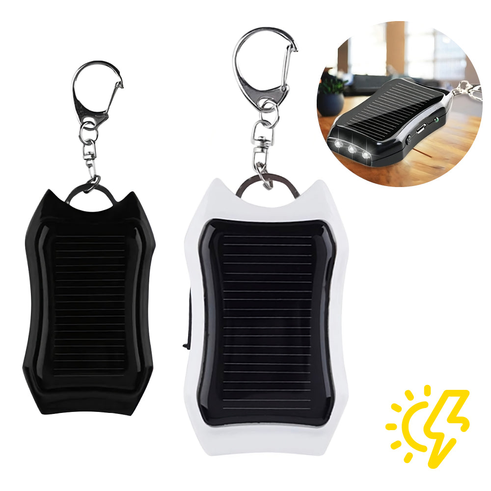 Solar Clip powerbank a energia solare con torcia