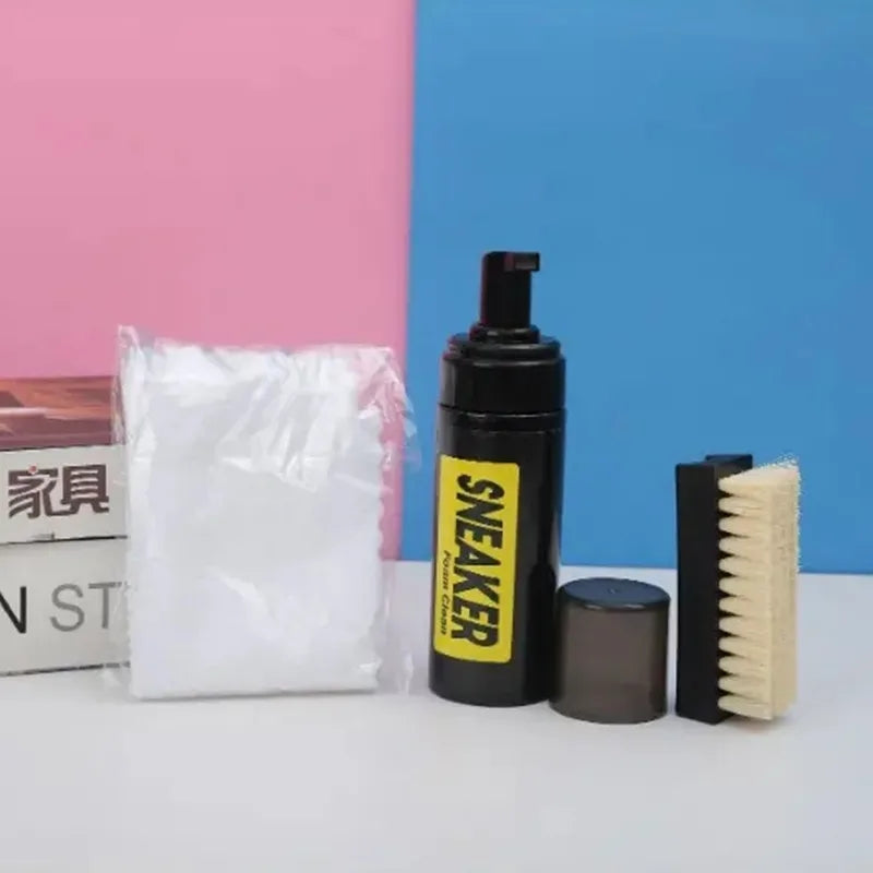 Shoes Cleaner Schiuma e Spray Protettivo Universale per Sneakers, Pelle, Tela e Tessuti