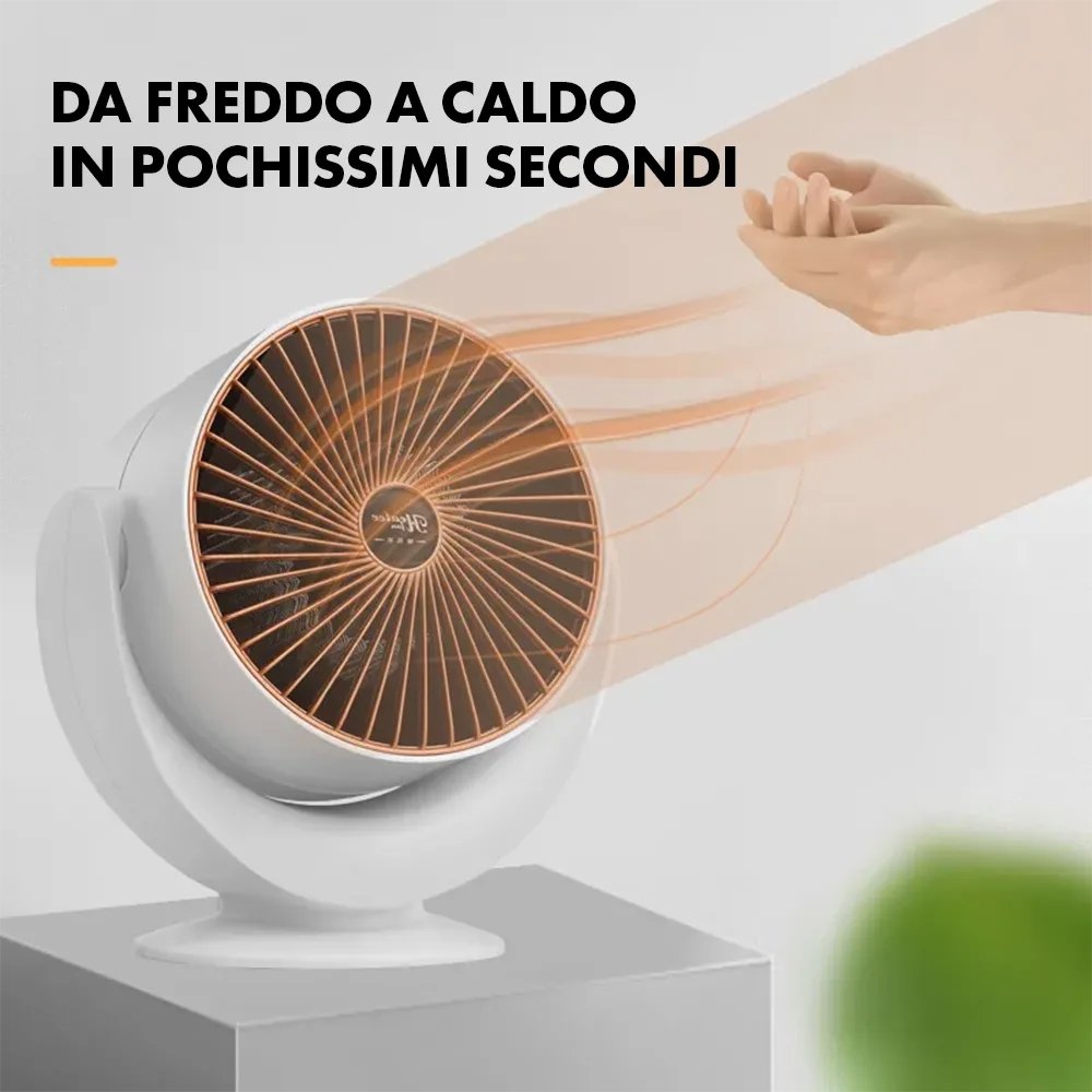 Riscaldatore Elettrico Portatile Compatto per Ambienti Piccoli