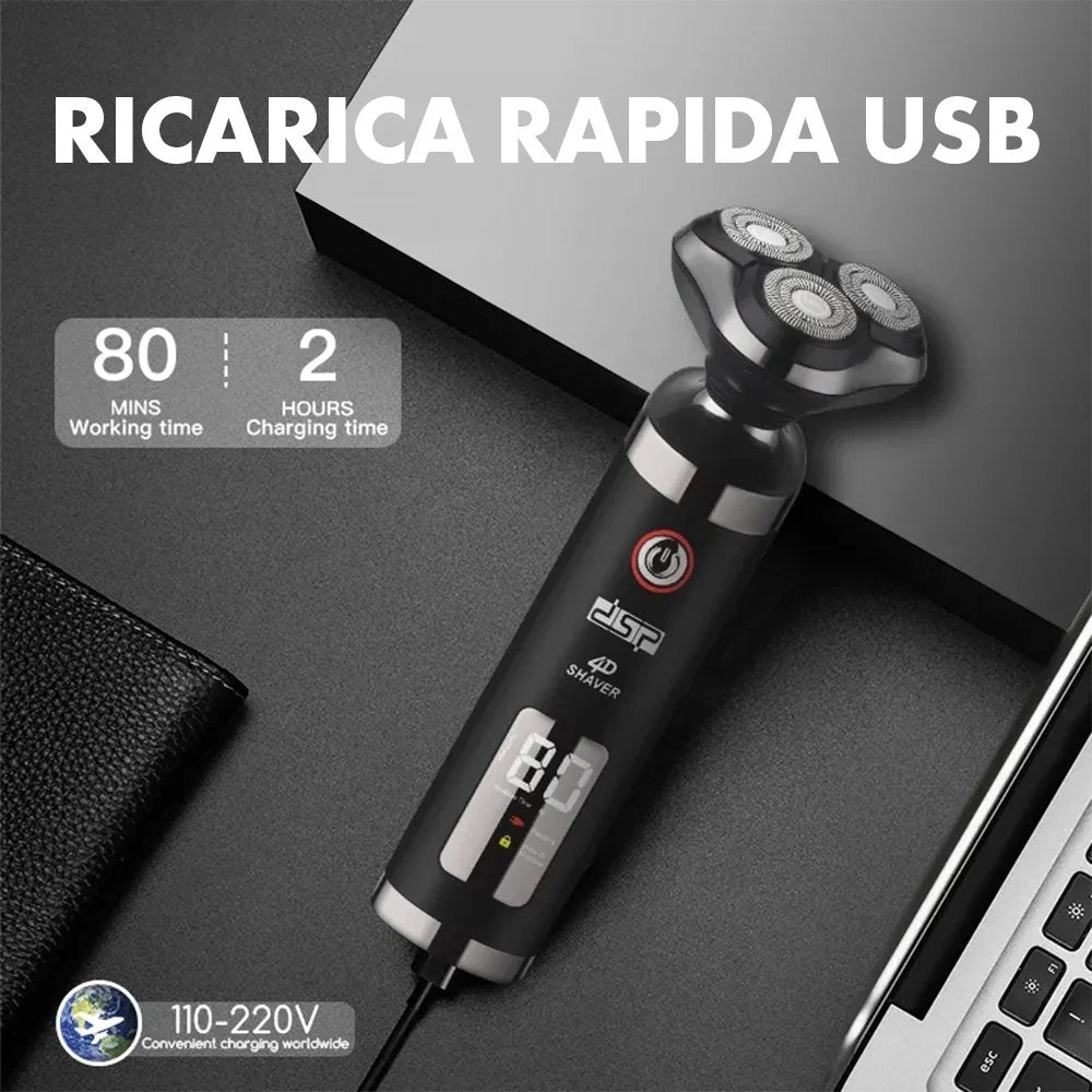 Rasoio Elettrico Multifunzione 3D Impermeabile