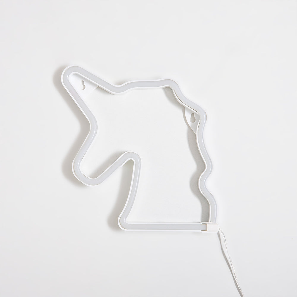 Lampada LED Neon Decorativa a Forma di Unicorno