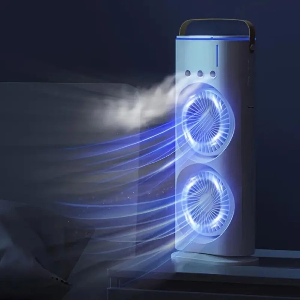 Ventilatore Portatile a Nebulizzazione con Raffreddamento ad Acqua