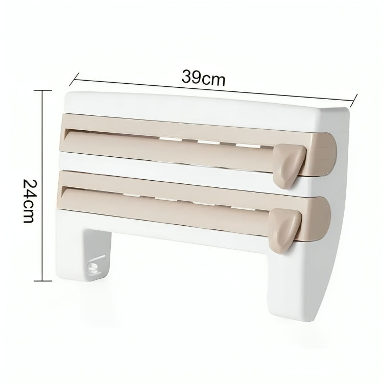 Supporto da Parete 4 in 1 per Cucina con Taglierina Integrata