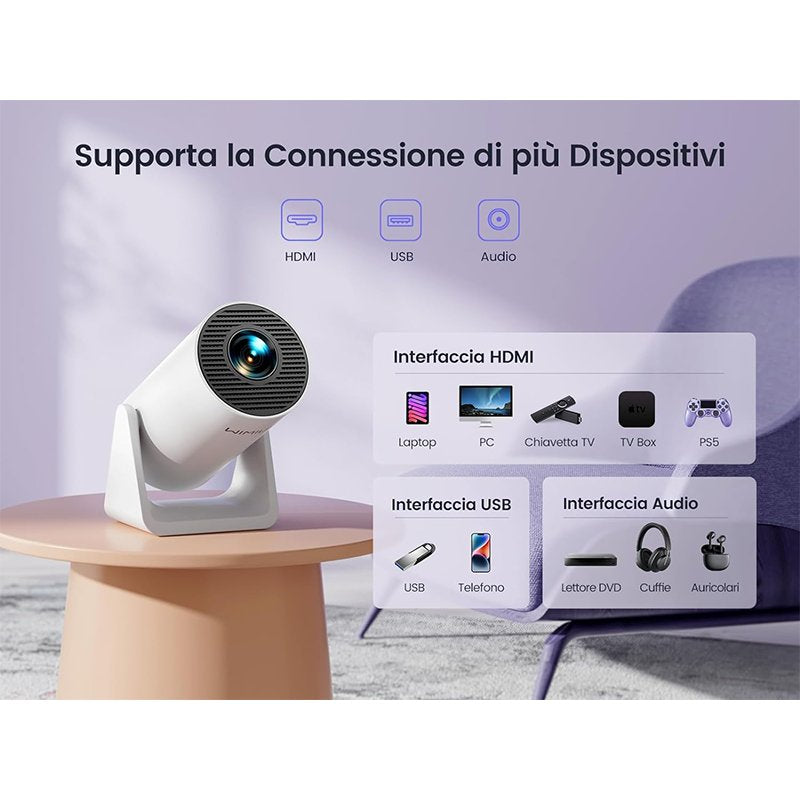 Proiettore Portatile 4K FULL HD