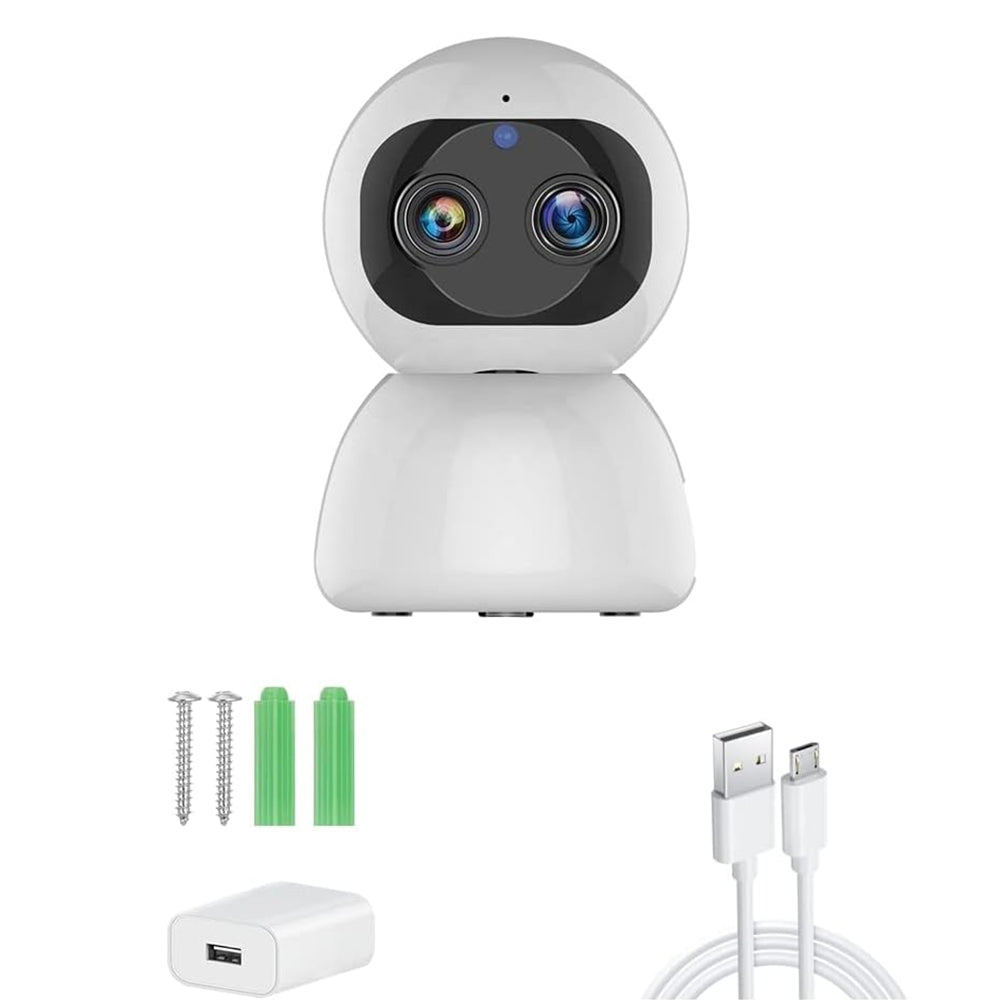 Telecamera Panoramica Sorveglianza Doppia Lente 1080p H.265 WiFi Smart