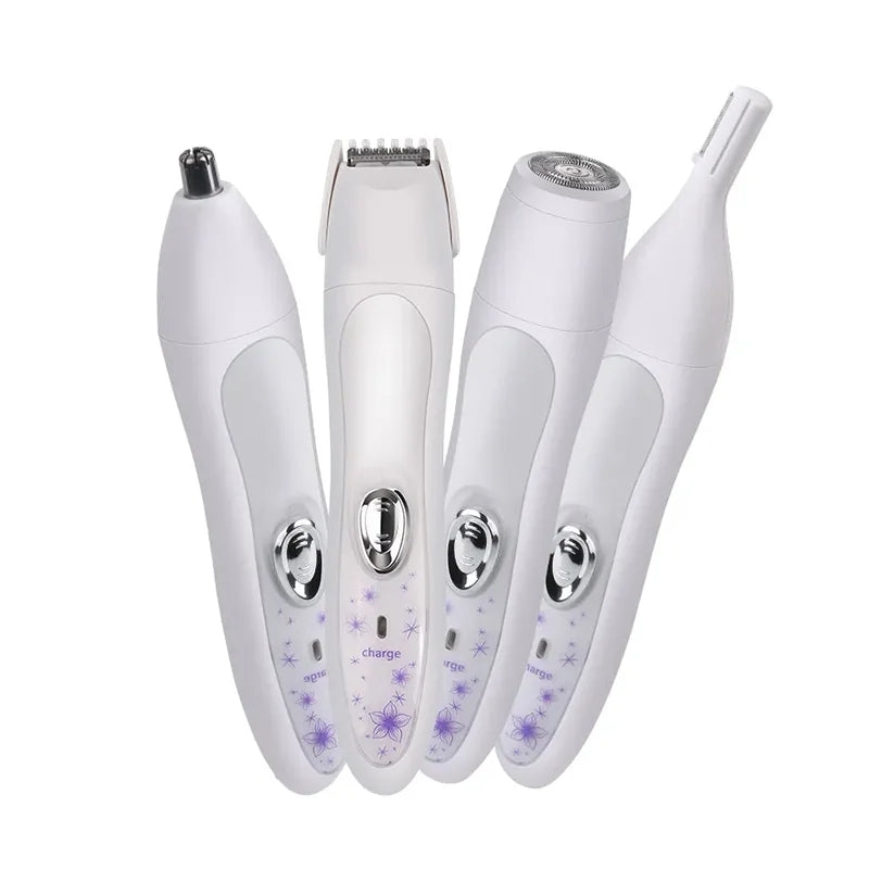 Trimmer 4 in 1 Ricaricabile - Taglia Definisci Perfeziona Viso e Corpo