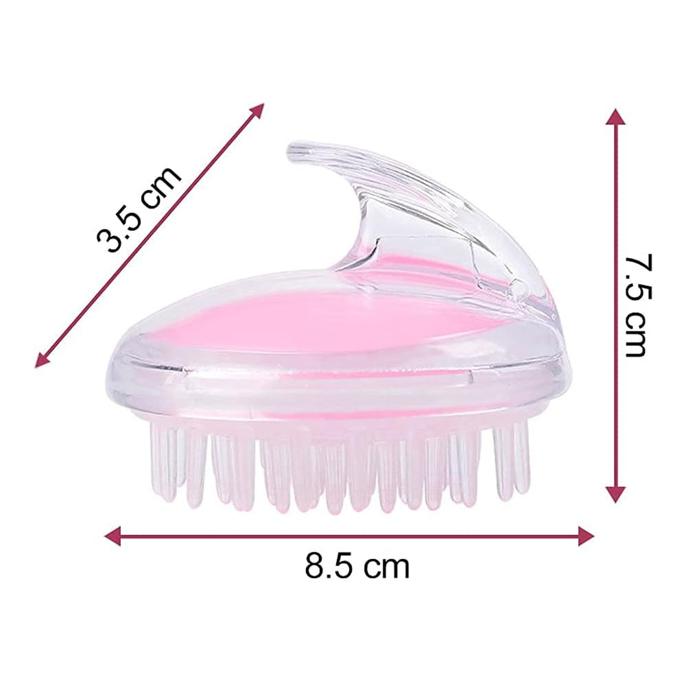 Spazzola Massaggiante in Silicone per Cuoio Capelluto
