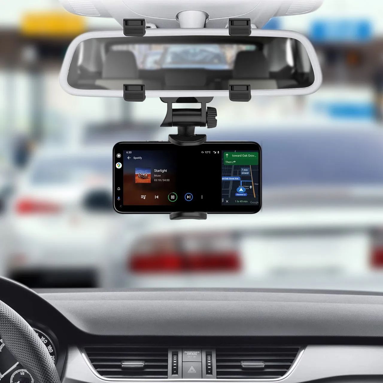 Supporto Auto Universale per Smartphone da Specchietto Retrovisore