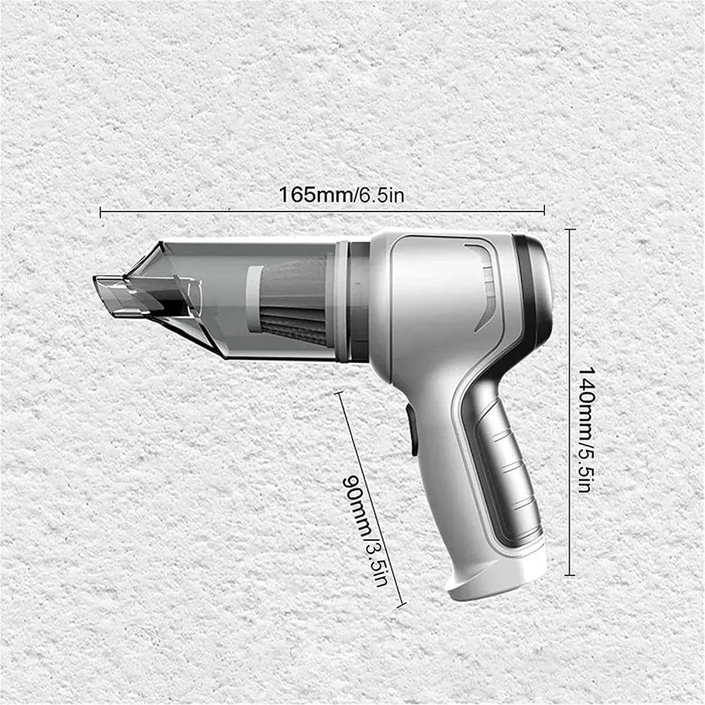 Aspirapolvere Portatile Ricaricabile USB con Filtro e Funzione Soffiaggio