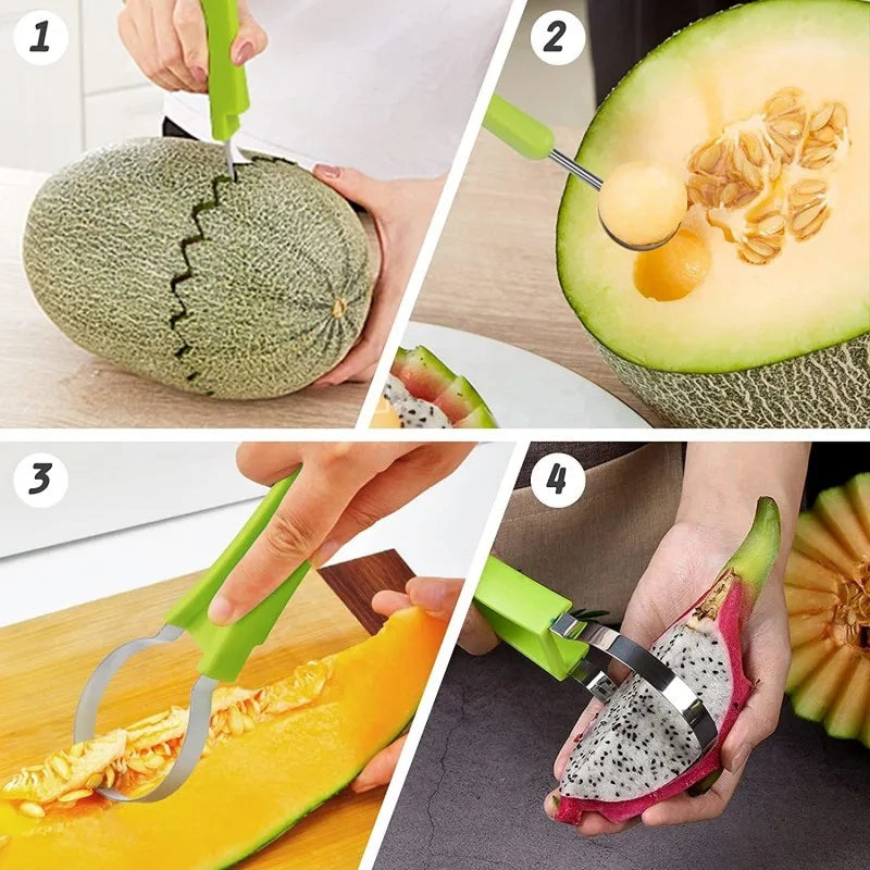 Utensili Intaglio Frutta Acciaio
