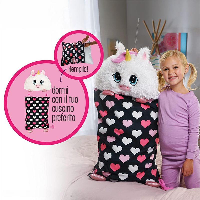 Cuscino Peluche 2 in 1 per Bambini Morbido e Lavabile
