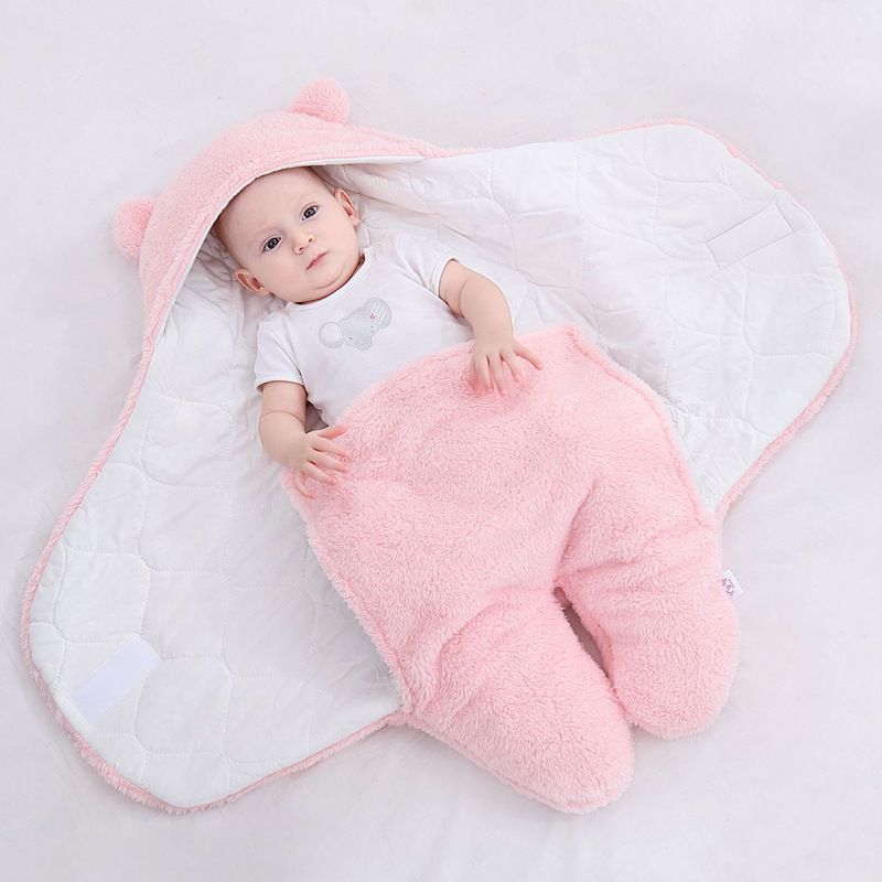 Coperta Sacco Cashmere Neonati Morbida e Calda 2-in-1