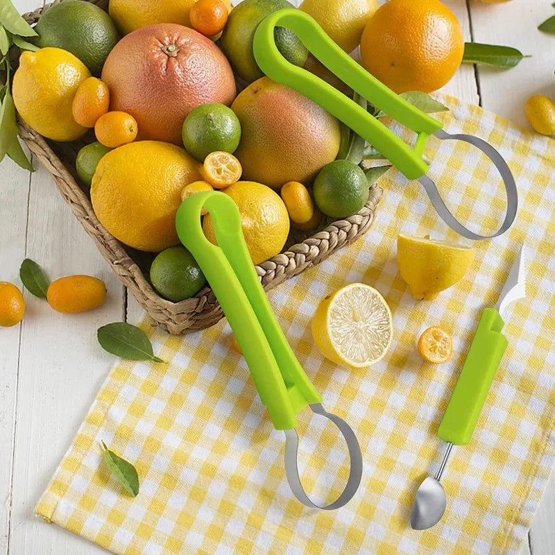 Utensili Intaglio Frutta Acciaio