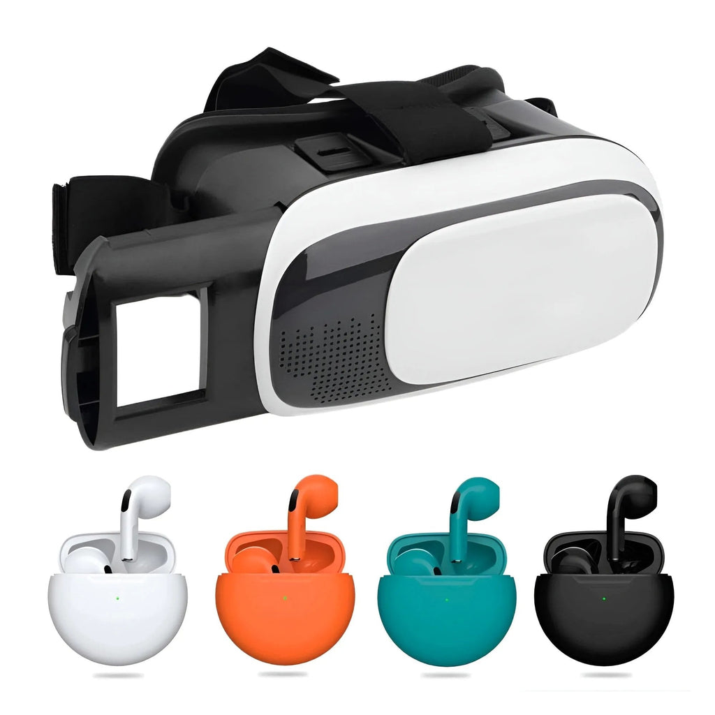 Visore Realtà Virtuale VR  e Cuffie Bluetooth