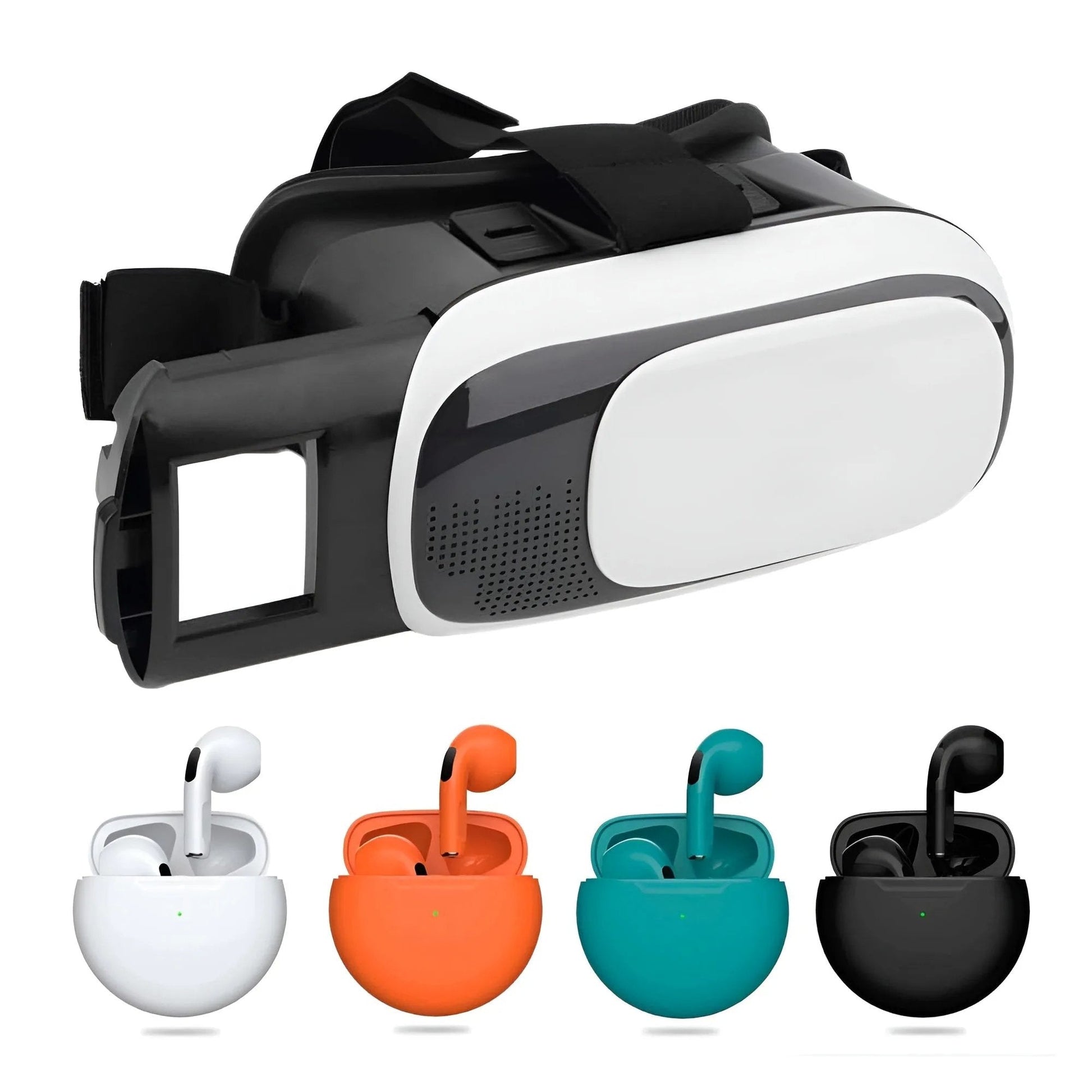 Visore Realtà Virtuale VR  e Cuffie Bluetooth