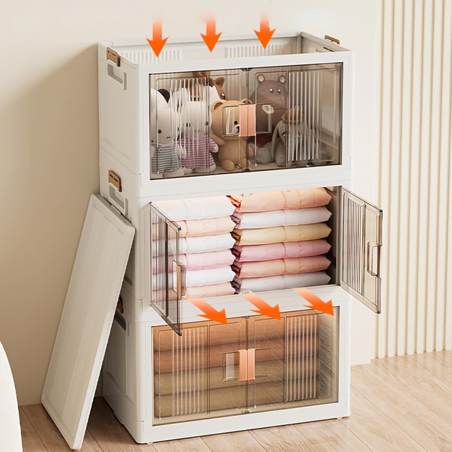 Organizzatore Pieghevole Multi-Livello con Ruote