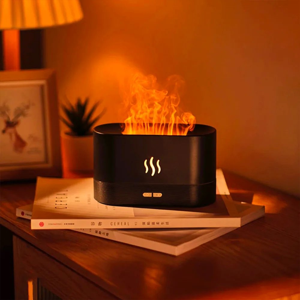 Diffusore a Fiamma LED con Aromaterapia