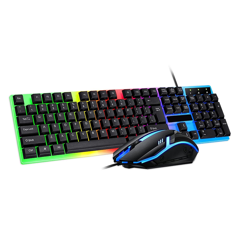 Tastiera e Mouse Gaming USB LED RGB QWERTY Italiano