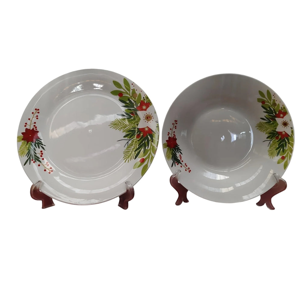 Servizio Piatti Eleganti Piatti Natalizi 12 pezzi