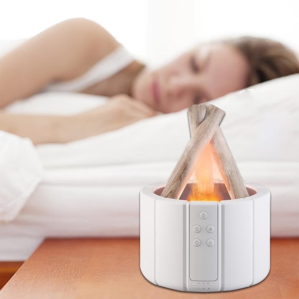 Umidificatore Aromaterapia con Fiamma LED