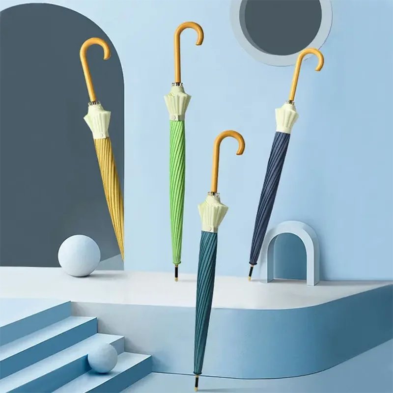 Ombrello Ultra Resistente con Manico Ergonomico