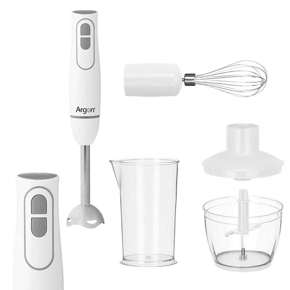 Frullatore a Immersione 3in1 – 1000W Potente con Tritatutto, Frusta e Brocca Graduata