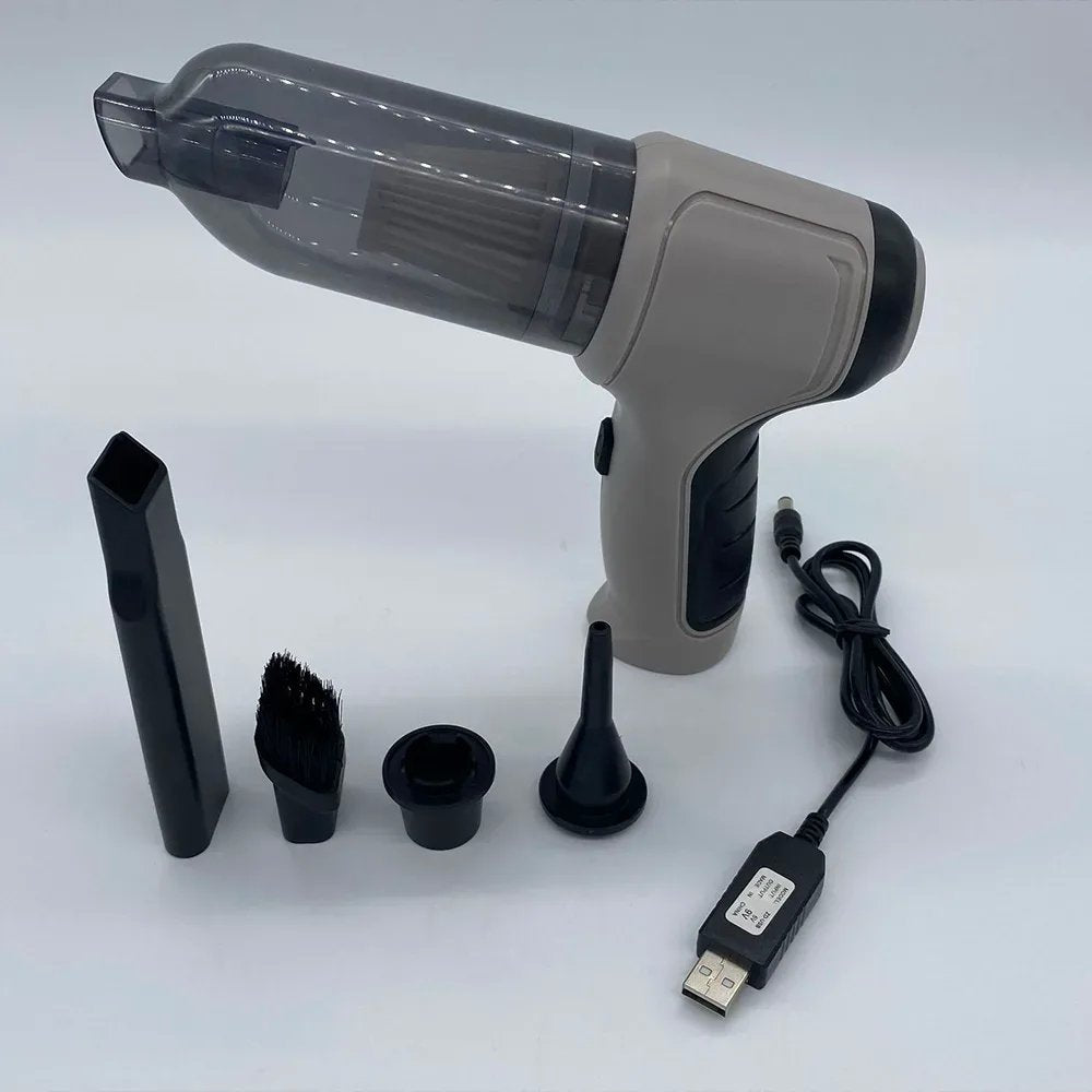 Aspirapolvere Portatile Ricaricabile USB con Filtro e Funzione Soffiaggio
