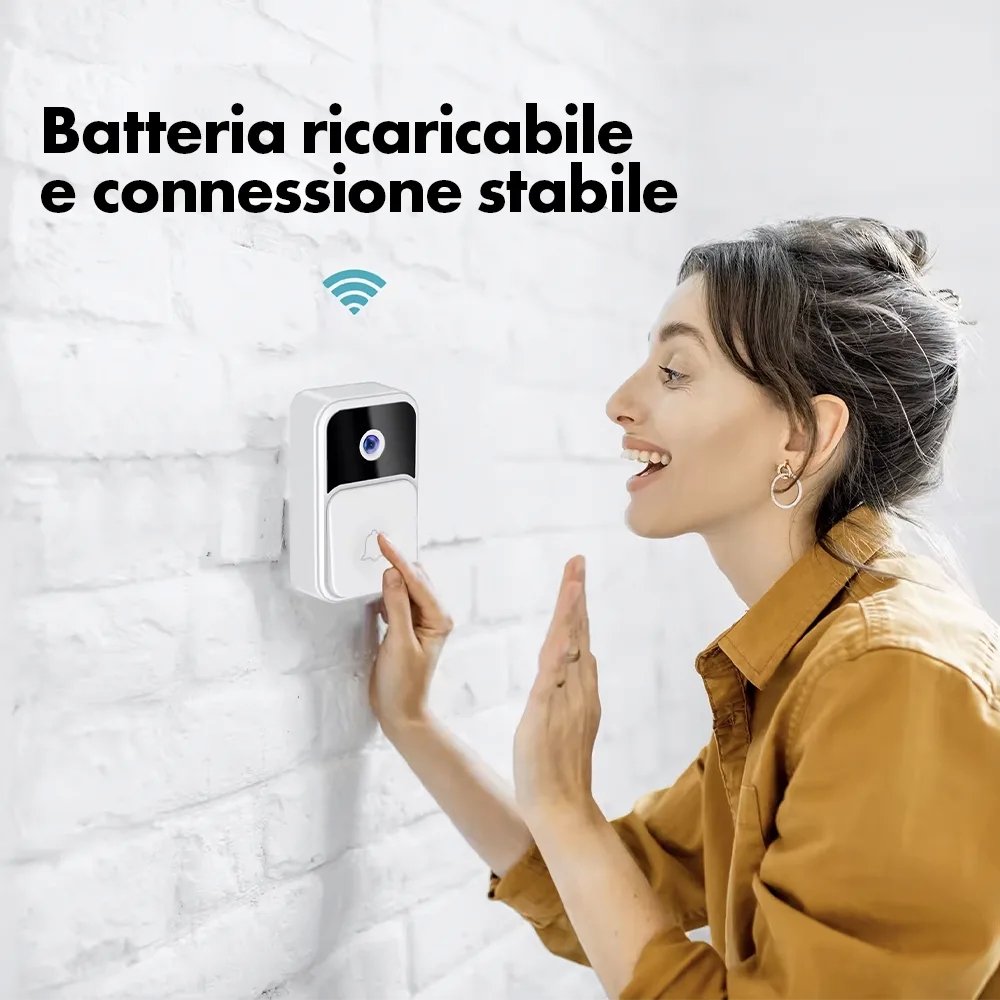 Campanello Video WiFi con Visione Notturna e Controllo Remoto