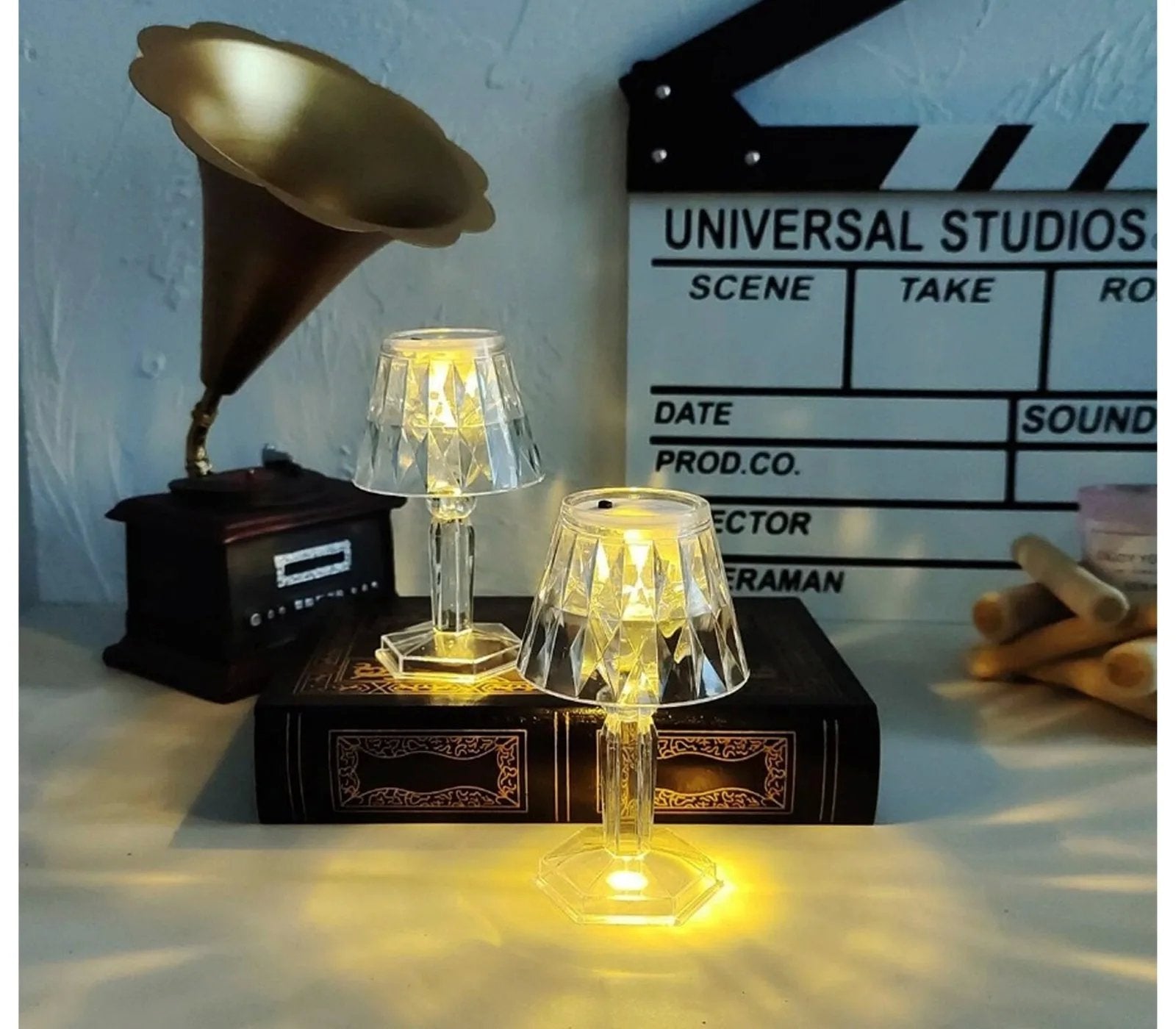 Mini Lampada Cristallo Senza Fili