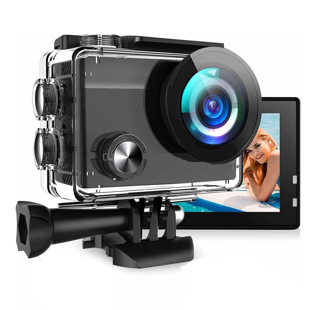 Action Camera Sportiva HD con Schermo Integrato